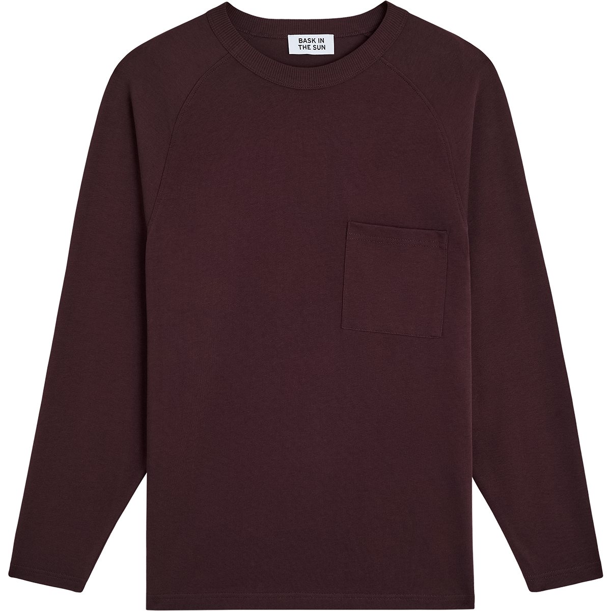Bask in the Sun Bixintxo Tee Wine Herren Pullover Bio Baumwolle rot